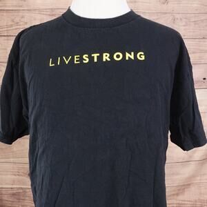 VINTAGE NIKE LIVESTRONG LANCE ARMSTRONG FOUNDATION Y2K 00s SILVER TAG TSHIRT XL